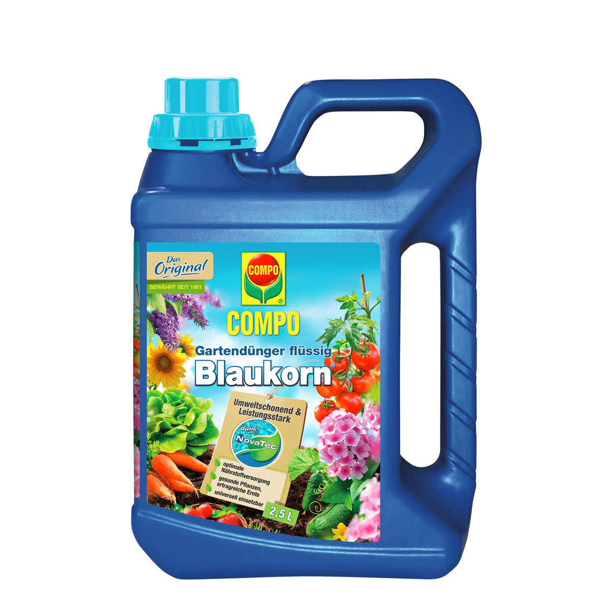 Compo Gartendünger Blaukorn NovaTec flüssig 2,5 l Compo Gartendünger Blaukorn NovaTec flüssig 2,5 l