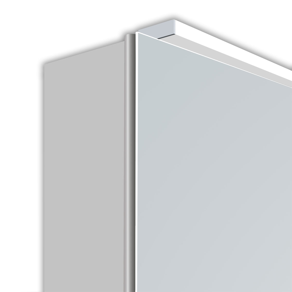 DSK  Design LED Spiegelschrank Aluminio Vegas 70 x 50 cm Bild 6