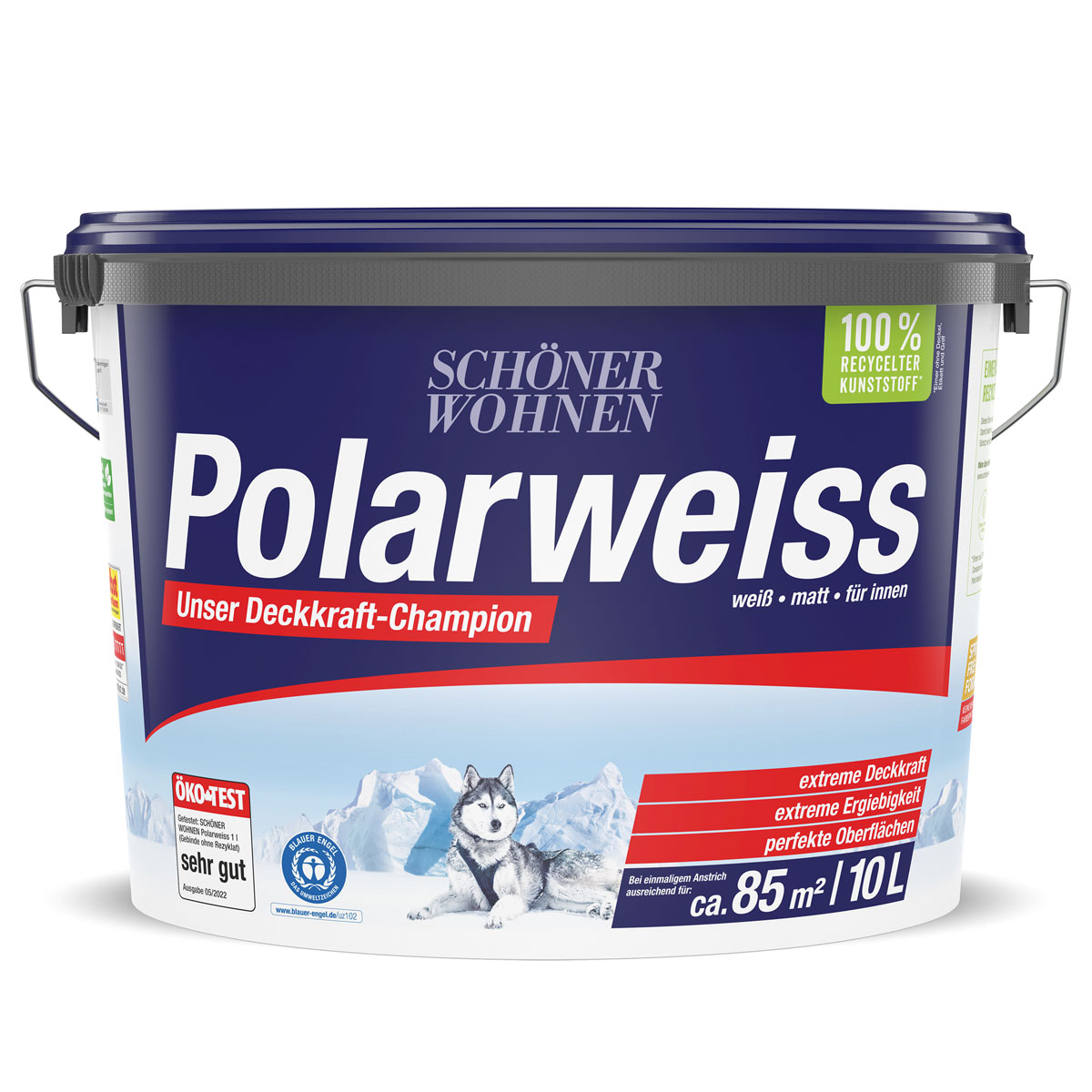 Schöner Wohnen Farbe Wand- und Deckenfarbe Polarweiß 10 L