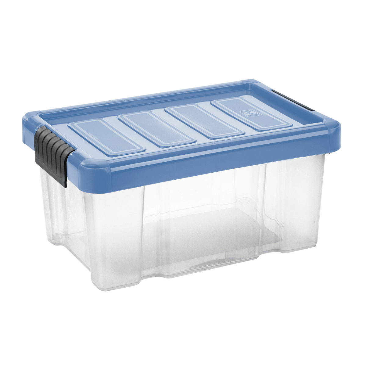 Unibox Puzzle 5 L mit Klickdeckel transparent/hellblau
