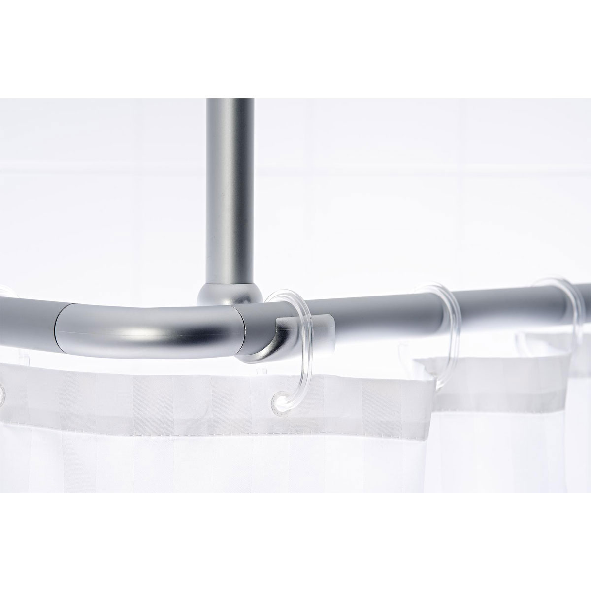 Valblue  Deckenstütze für 25 mm Duschgestänge 55 cm eloxal Aluminium Bild 2