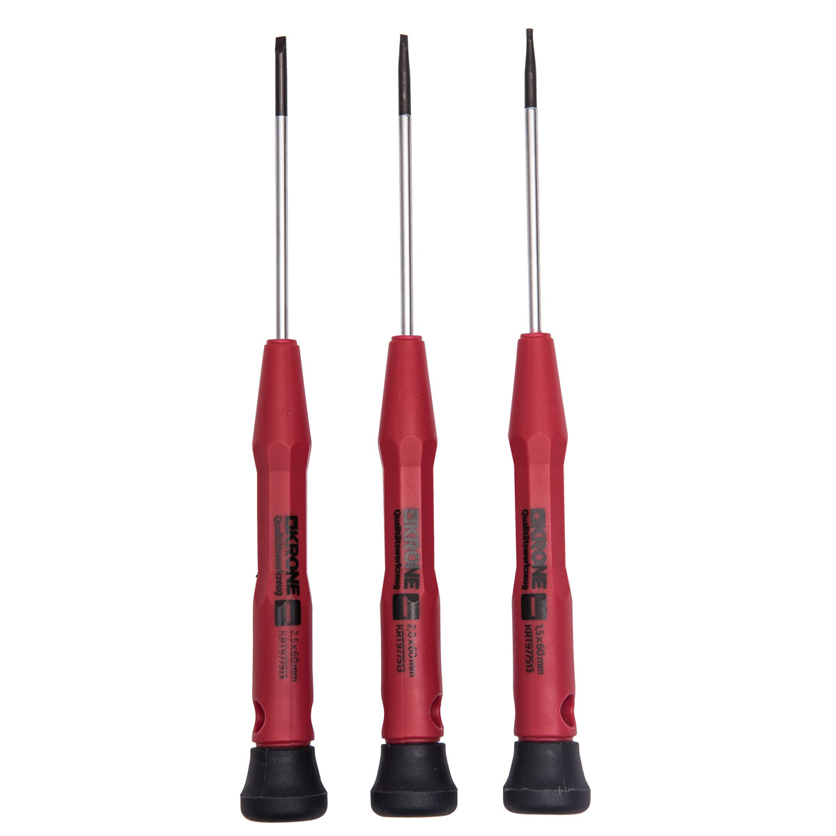 Krone Feinmechaniker-Schraubendreher-Satz SL 3-teilig