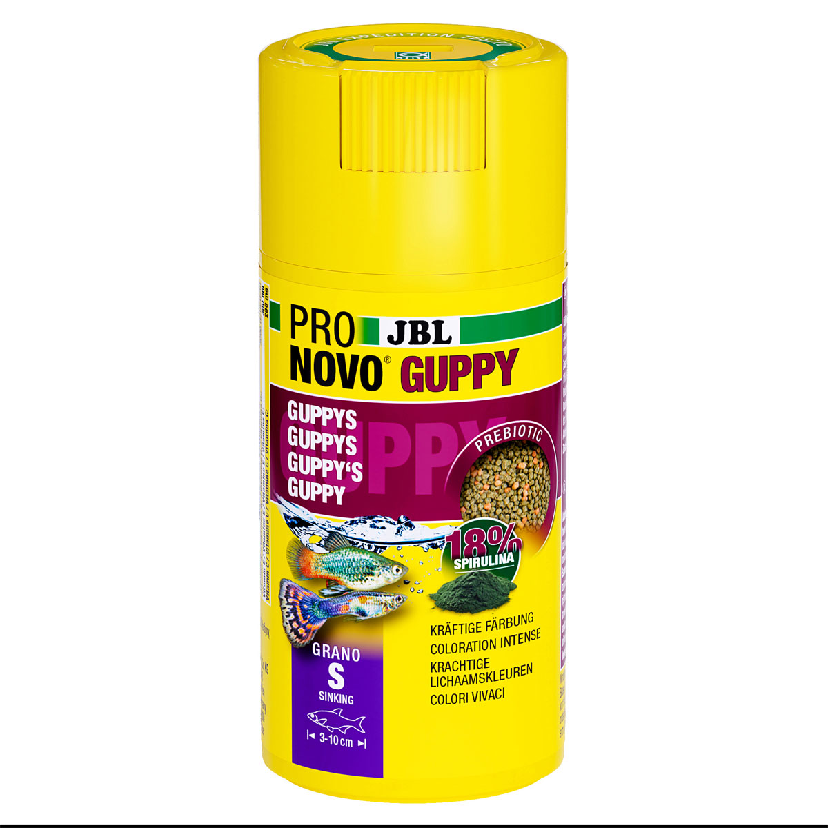Fischfutter PRONOVO GUPPY GRANO S 100 ml