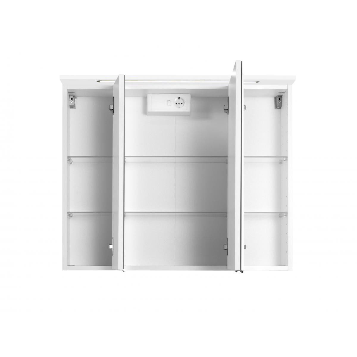 HELD Spiegelschrank 80 weiß 3 Spiegeltüren Bild 2