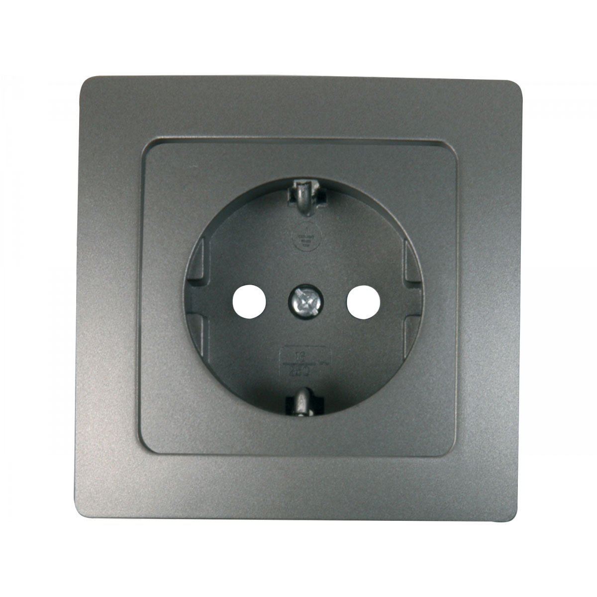 Steckdose Monaco mit Kindersicherung platin Bild 2