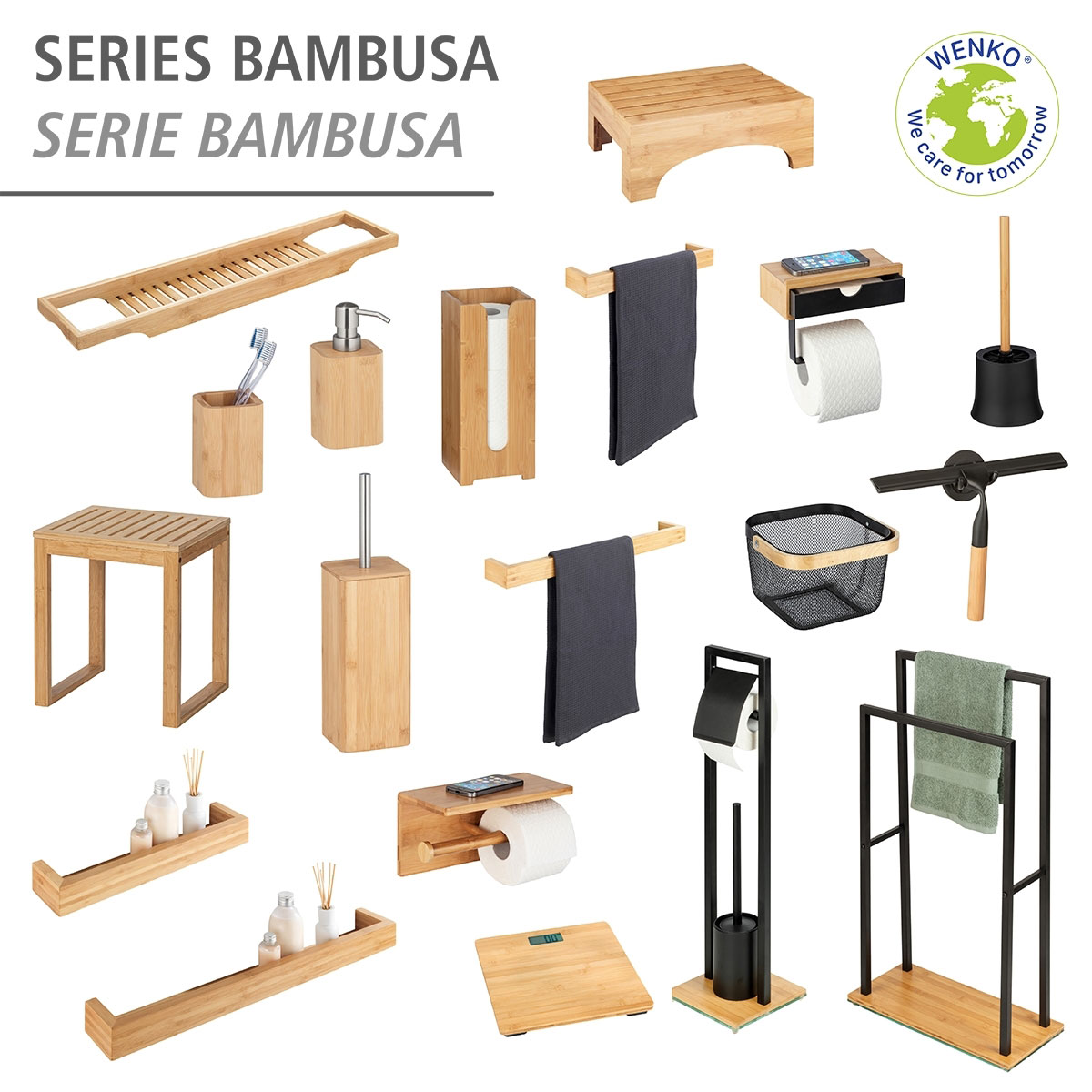 Wenko Toilettenpapierhalter Duo Bambusa Bild 5