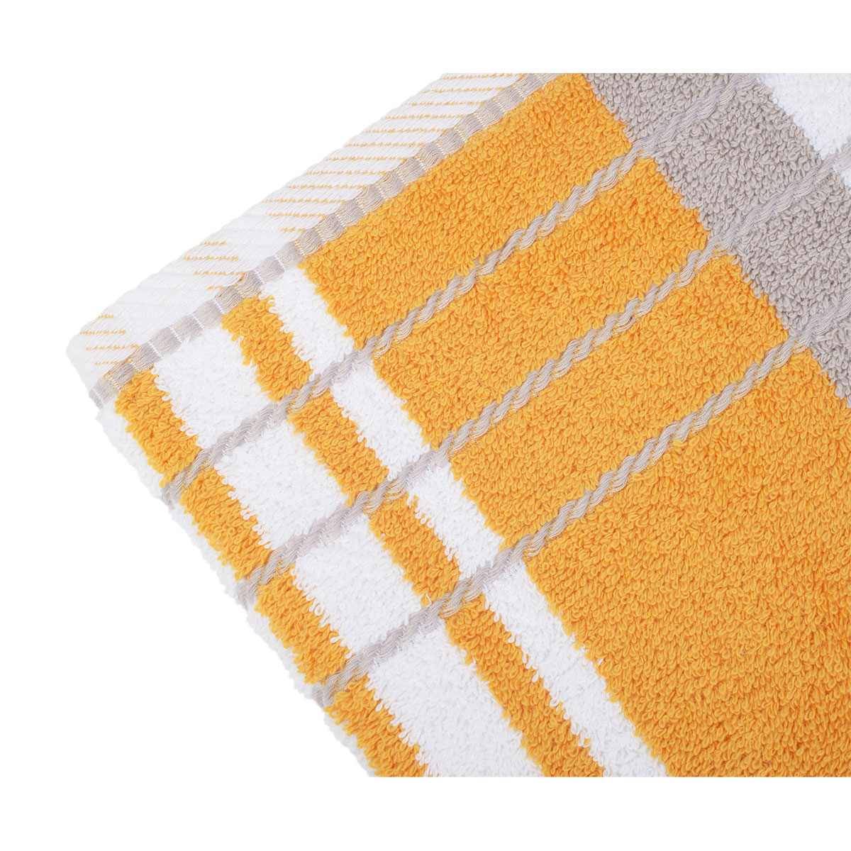 Handtuch Berlin Streifen 50 x 100 mais/ taupe Bild 3