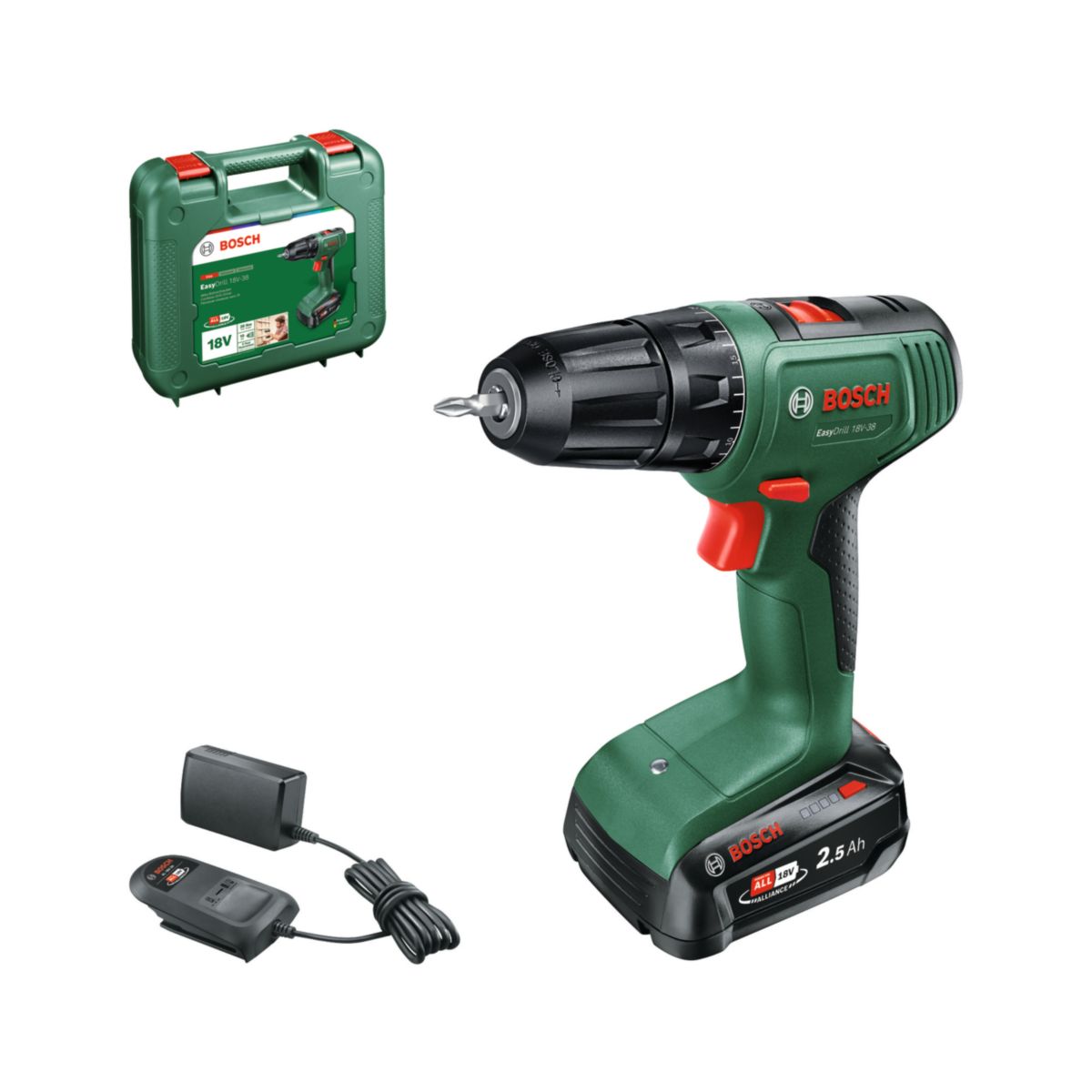 Bosch Akku-Bohrschrauber EasyDrill 18V-38 (1x 2,5Ah)