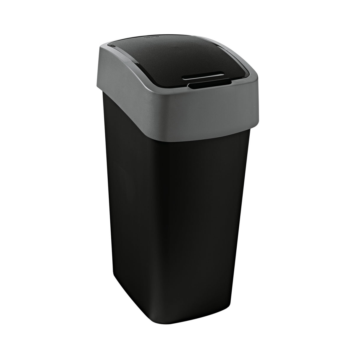Curver Abfallbehälter Flip Bin 50 L schwarz/hellgrau