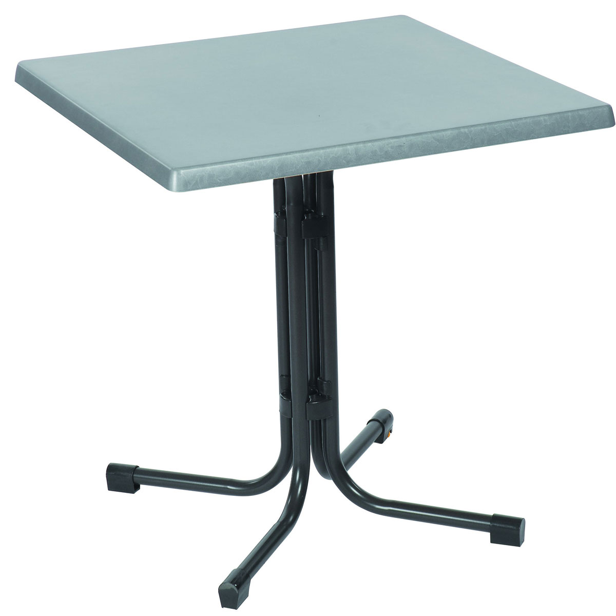 acamp Tisch Piazza 80 x 80 cm anthrazit/inox
