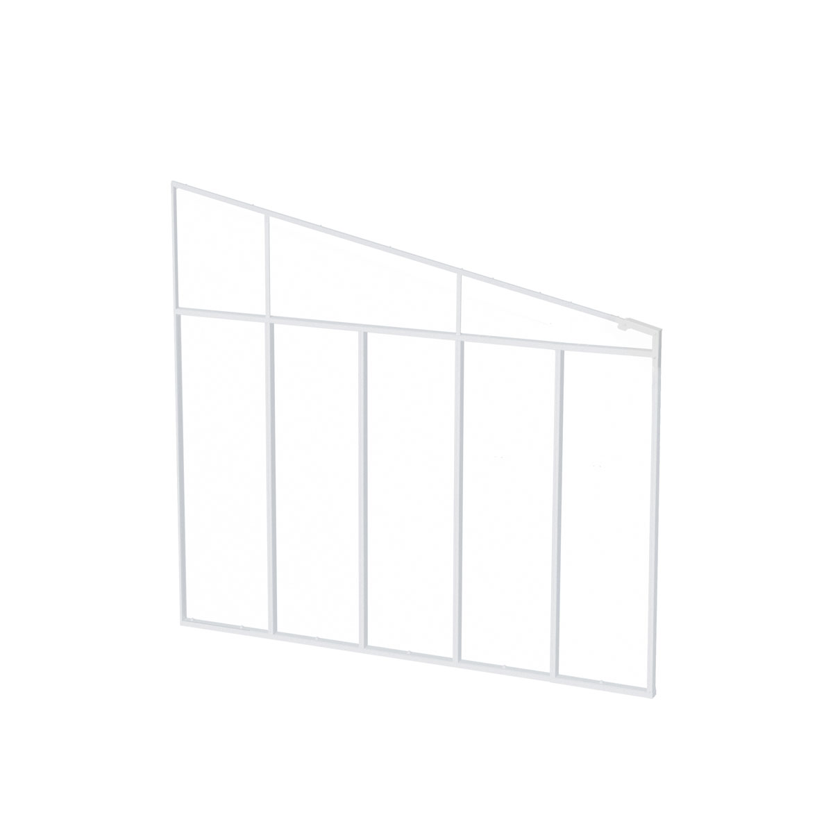 Palram Canopia Terassenüberdachung  3er Serie Pergola-Seitenwand weiß Bild 4