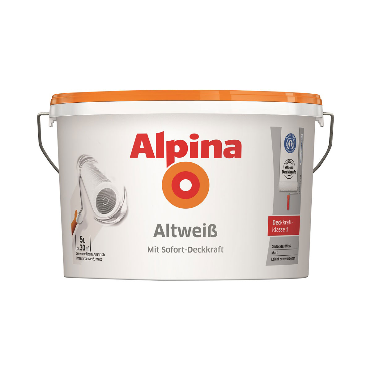 Alpina Wandfarbe Altweiß Matt 5 L Bild 1