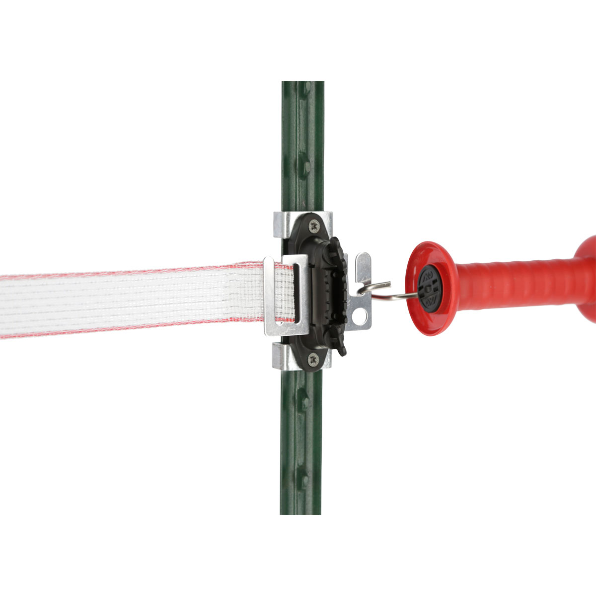 Bandisolator-Set Profi T-Post schwarz für 40 mm 6-teilig Bild 2