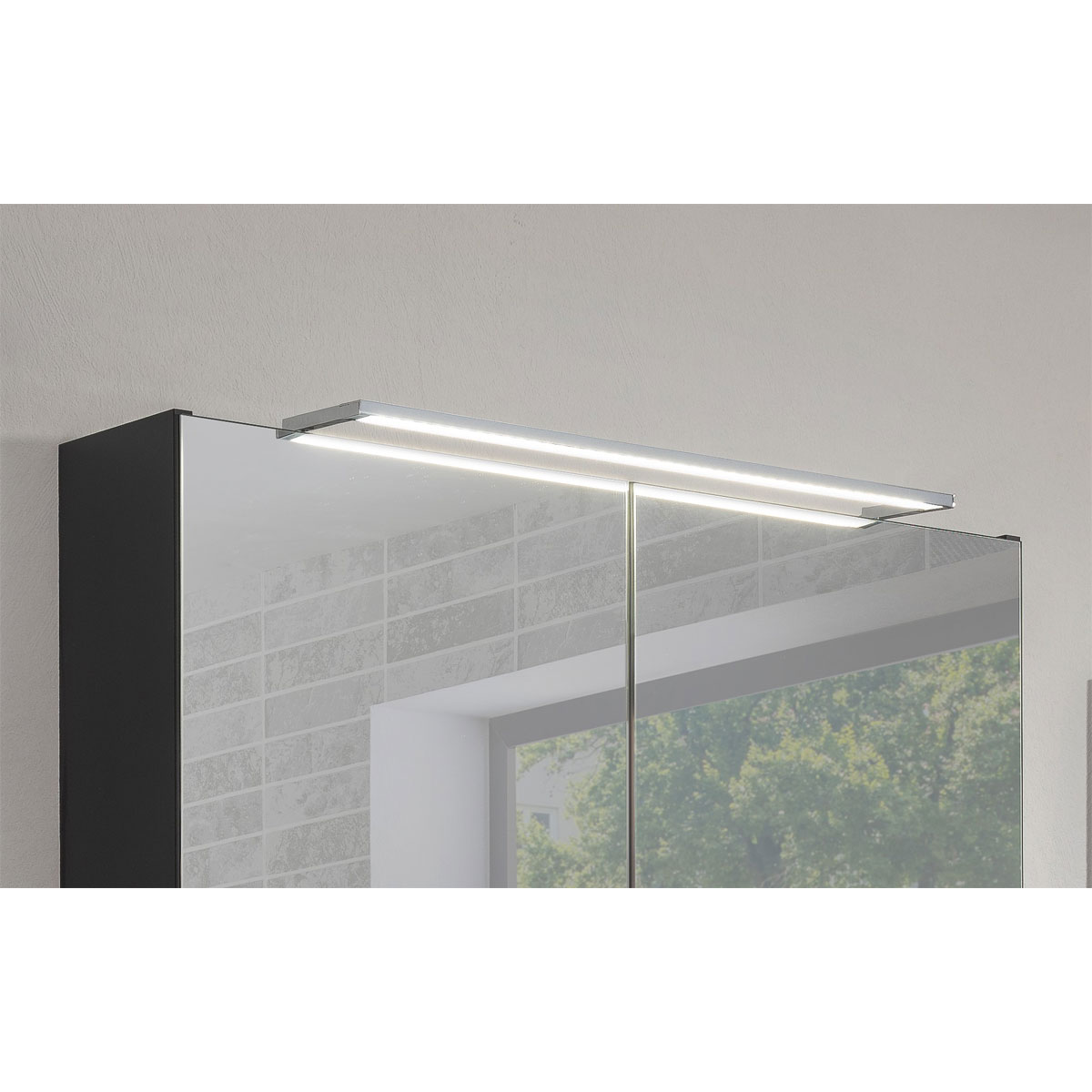 Fackelmann  Spiegelschrank LUNA 800 x 793 x 153 mm anthrazit Bild 4