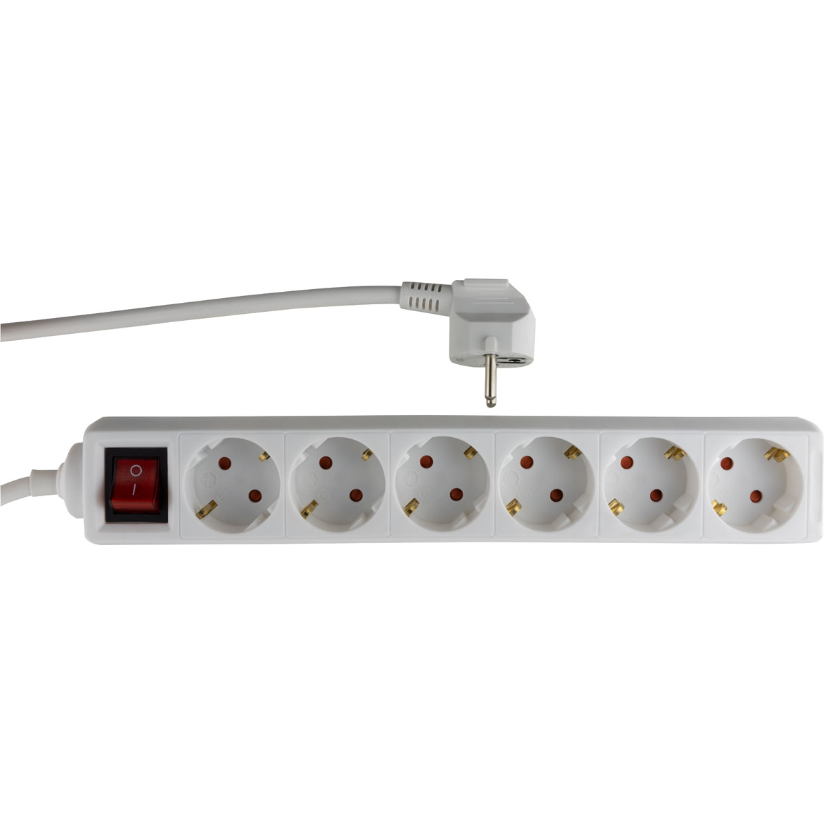 REV Ritter Steckdosenleiste Standard 6-fach mit Schalter 1,4 m weiß