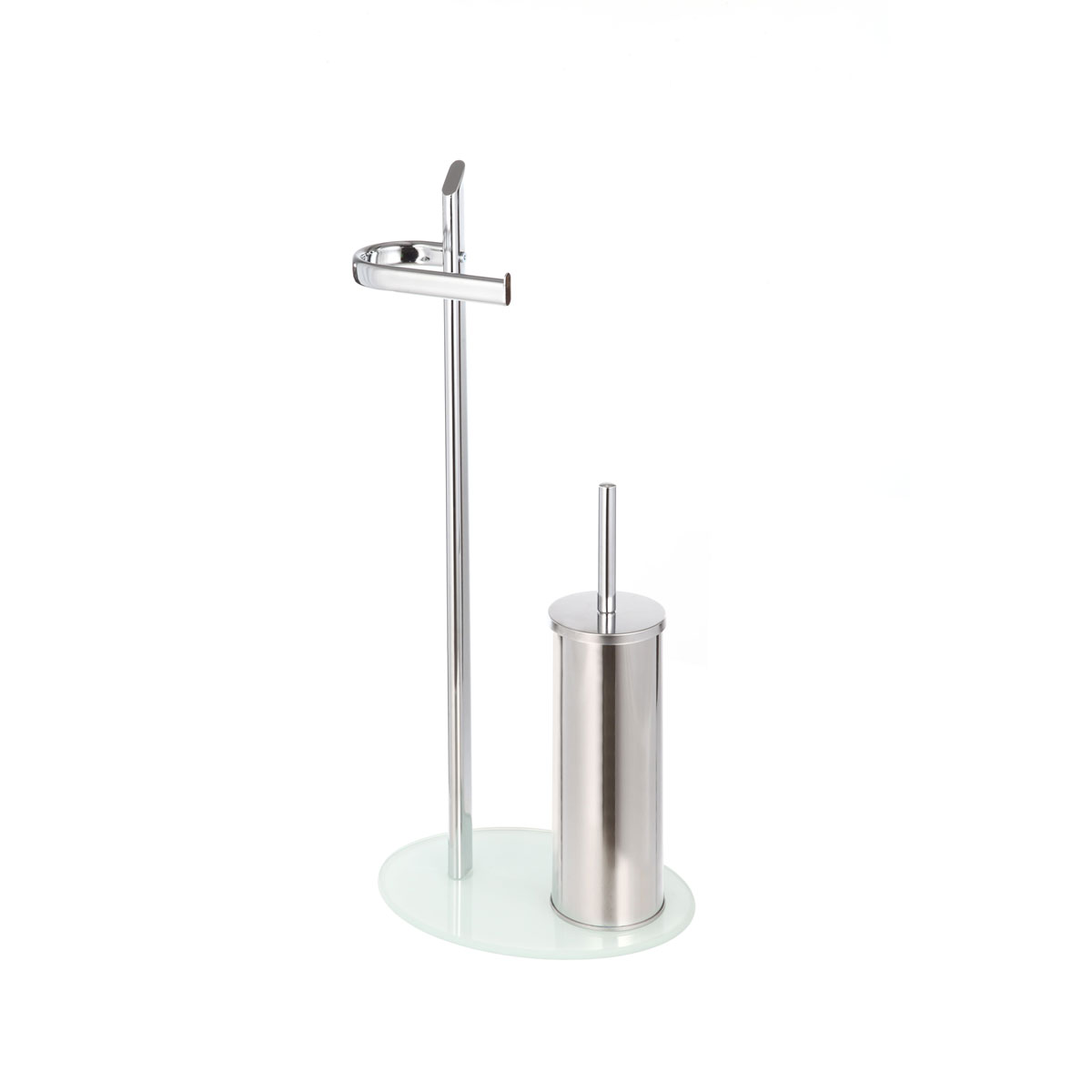 Valblue Stand-WC-Garnitur weiß/chrom