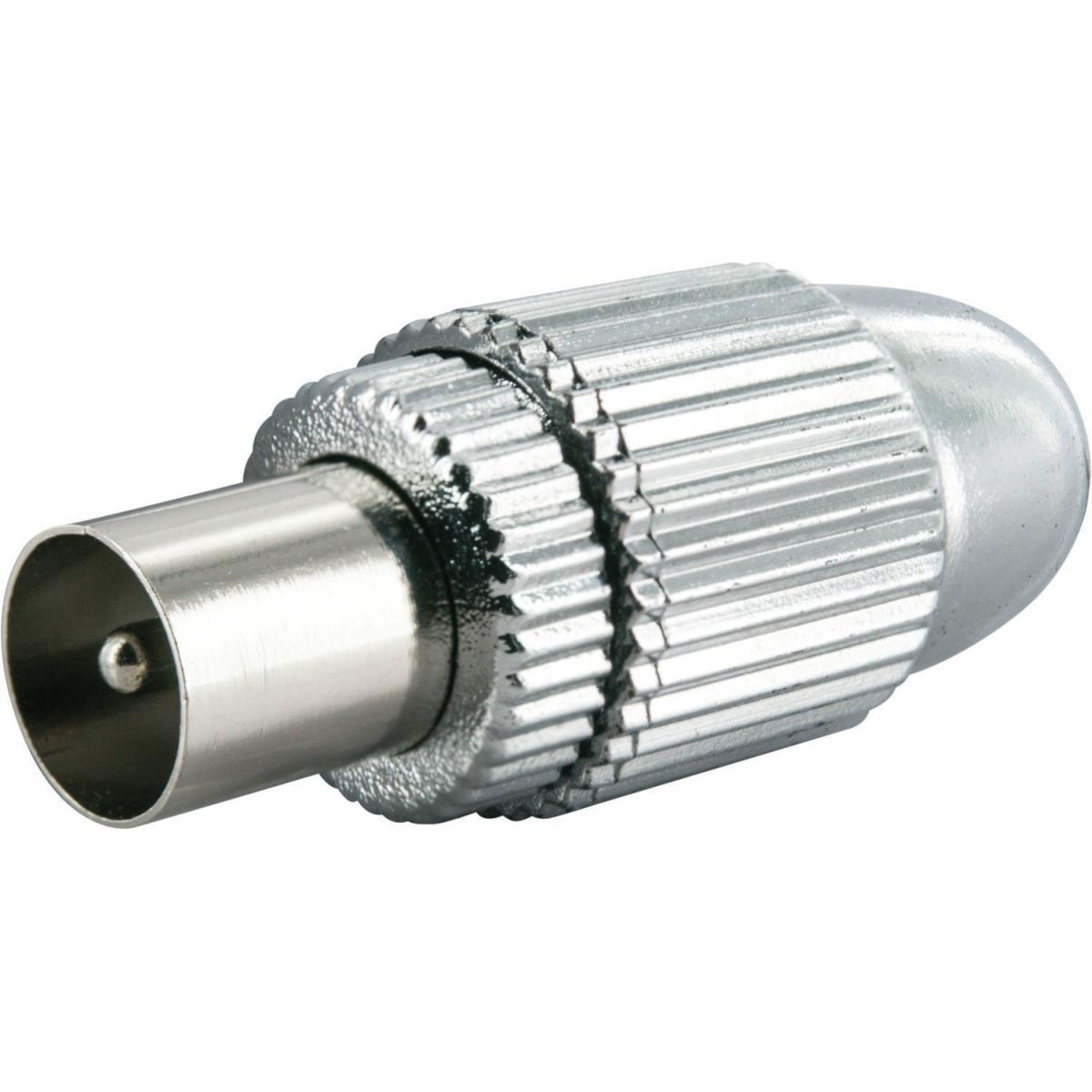 Schwaiger High-Quality IEC-Koax-Stecker silber