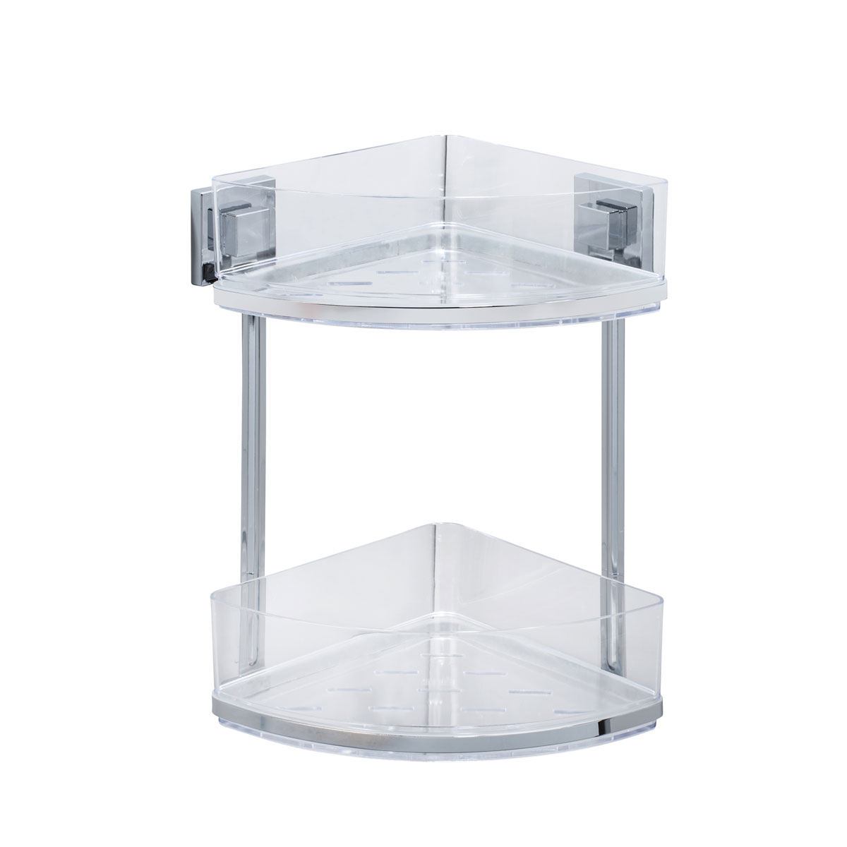 Wenko Vacuum-Loc Eckregal Quadro 2 Etagen Bild 1