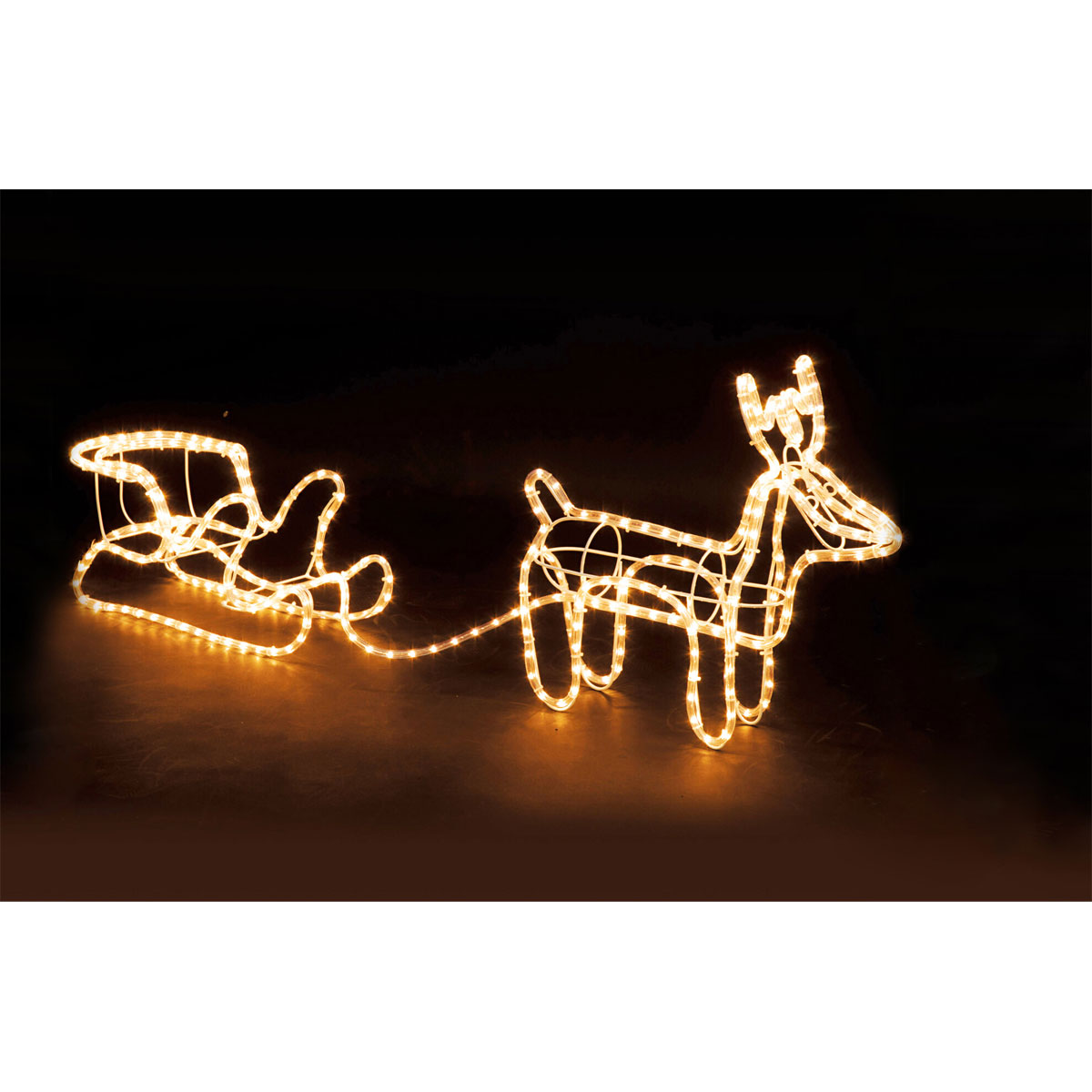 Schlauchbeleuchtung Rentier mit Schlitten Bild 4