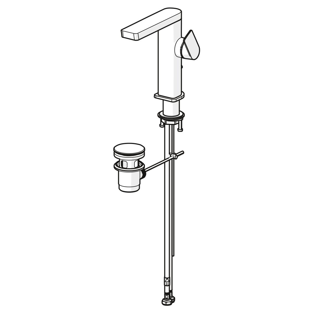 Hansa Waschtischarmatur „Stela Eco“ Chrom Bild 4