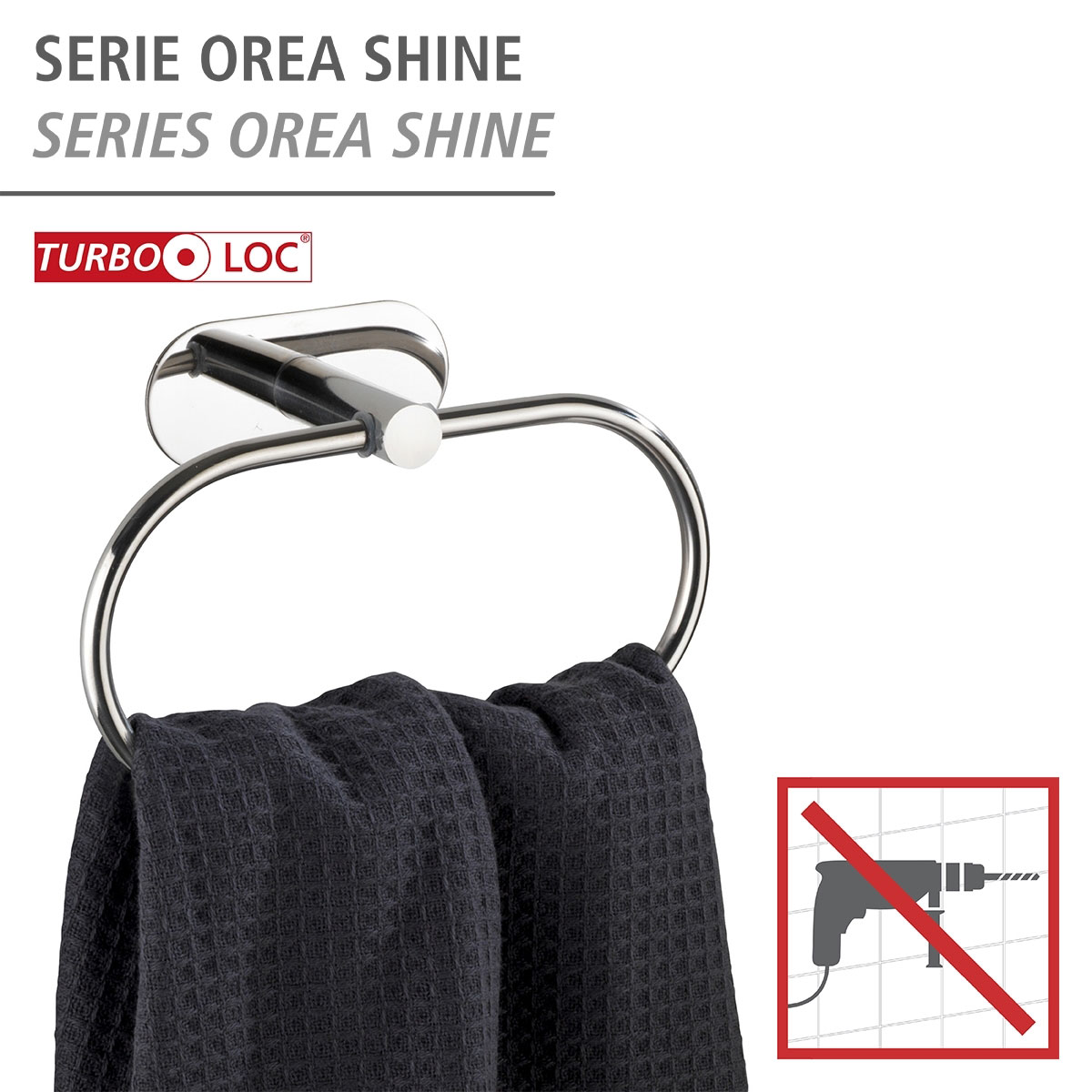 Wenko Turbo-Loc Handtuchring Orea Shine Bild 2