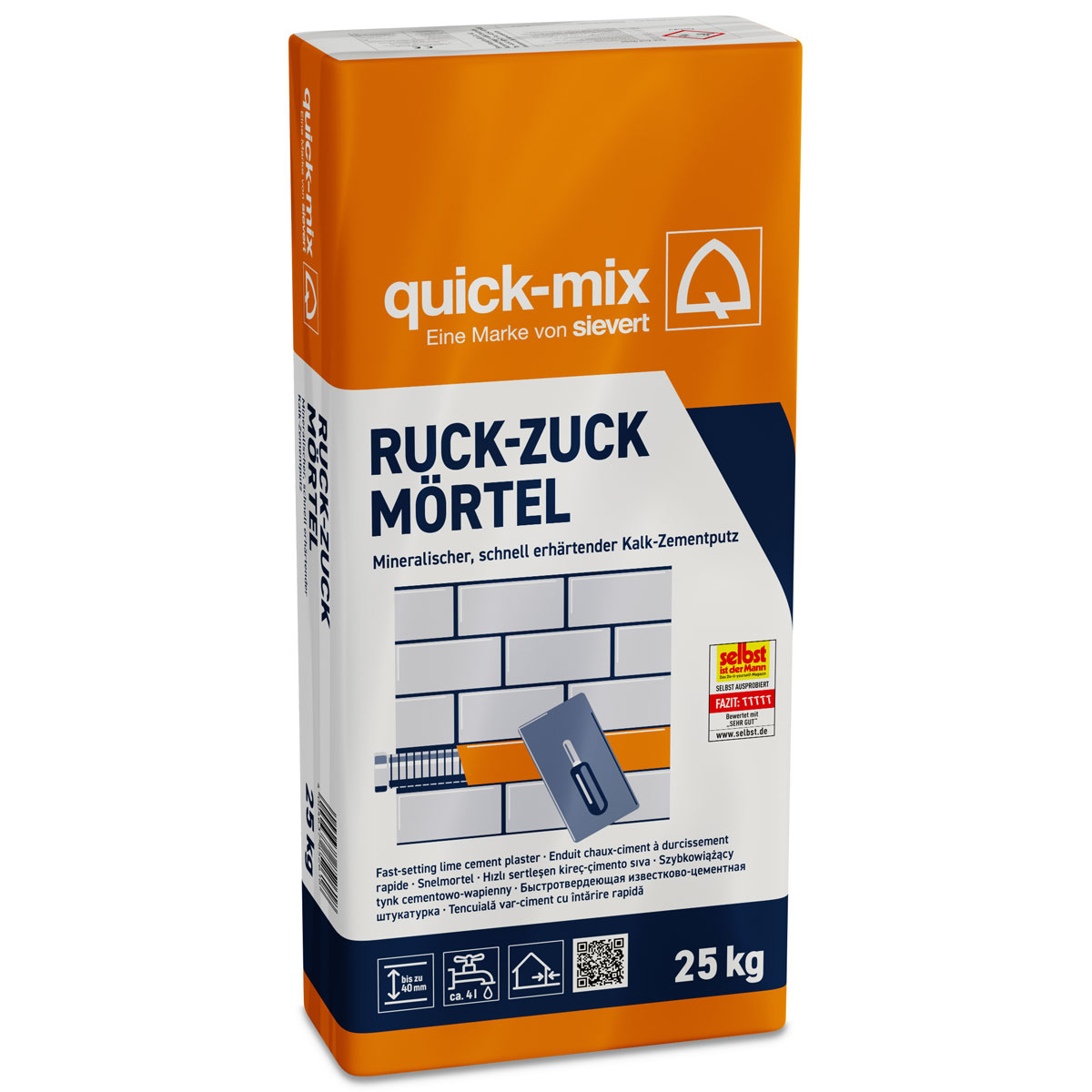 Ruck-Zuck Mörtel 25 kg Ruck-Zuck Mörtel 25 kg