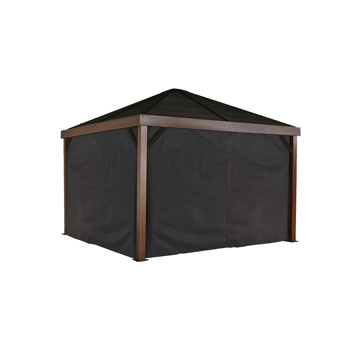 Sojag Vorhang-Set für South Beach & Valencia 1212 Schwarz