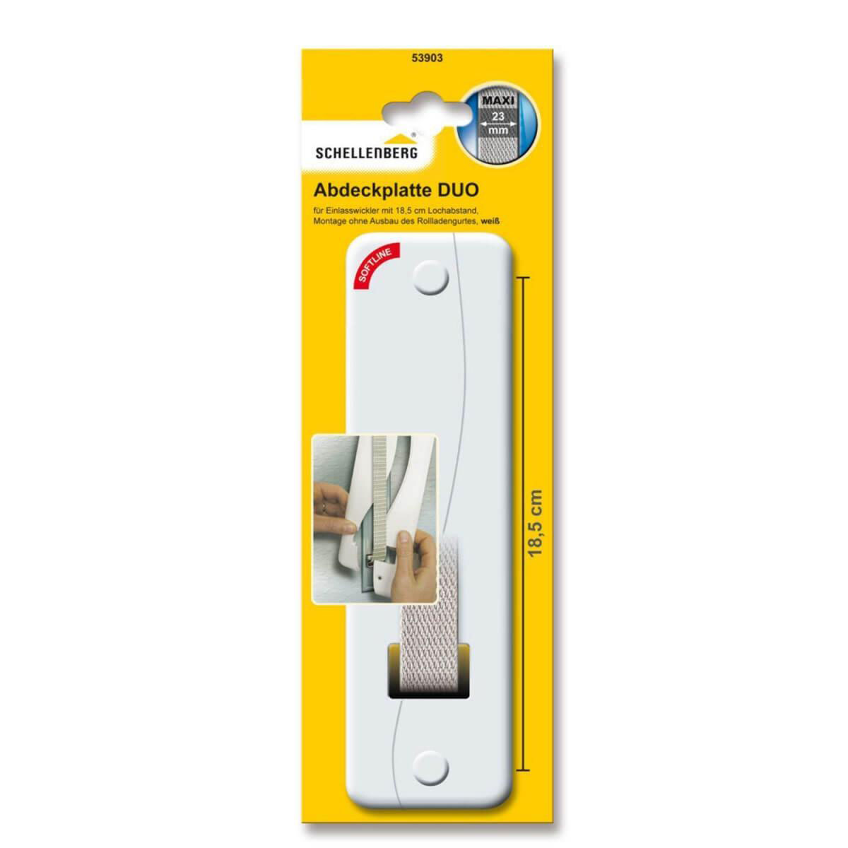 Schellenberg Abdeckplatte Softline 18,5 cm weiß Bild 3