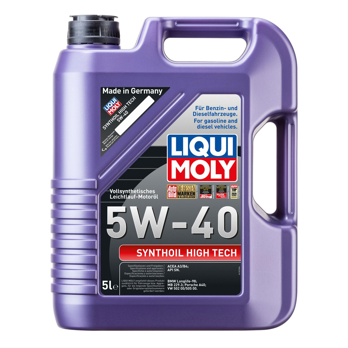 Liqui Moly Synthetisches-Motor-Öl High Tech 5W-40 5 L