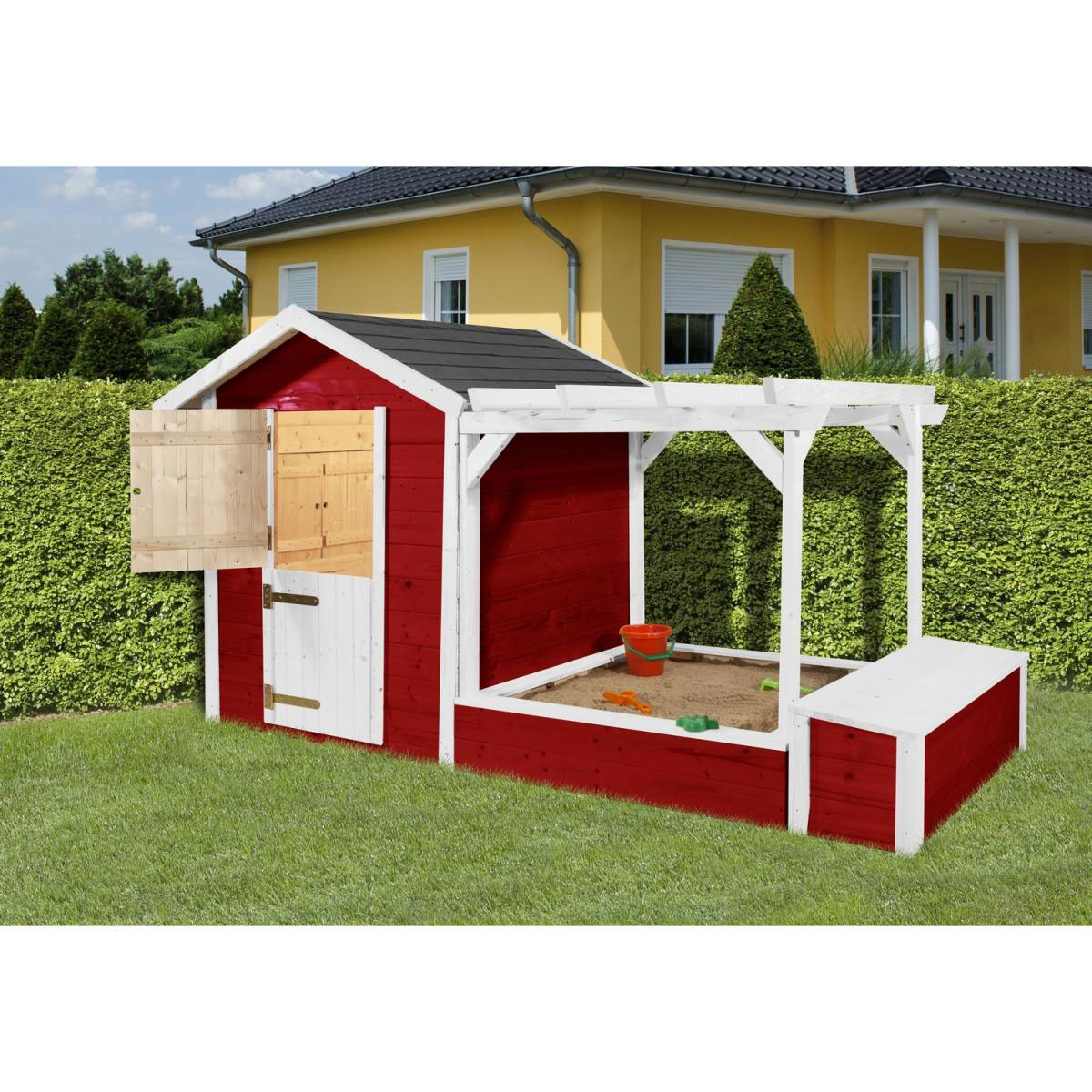 Weka Kinderspielplatz-Set Tabaluga 818 rot/weiss Bild 1