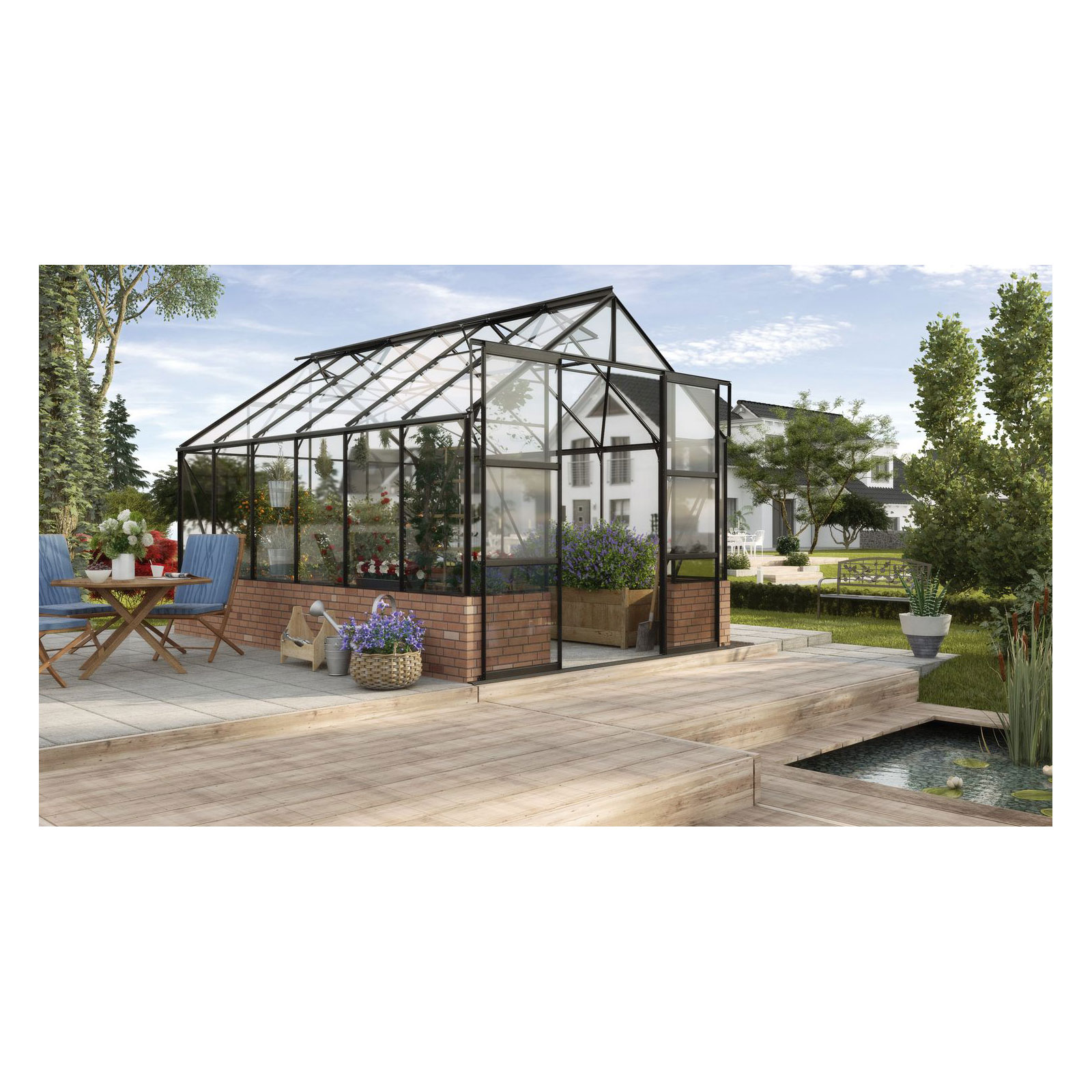 Vitavia Gewächshaus Cassandra 9900 ESG 3 mm schwarz