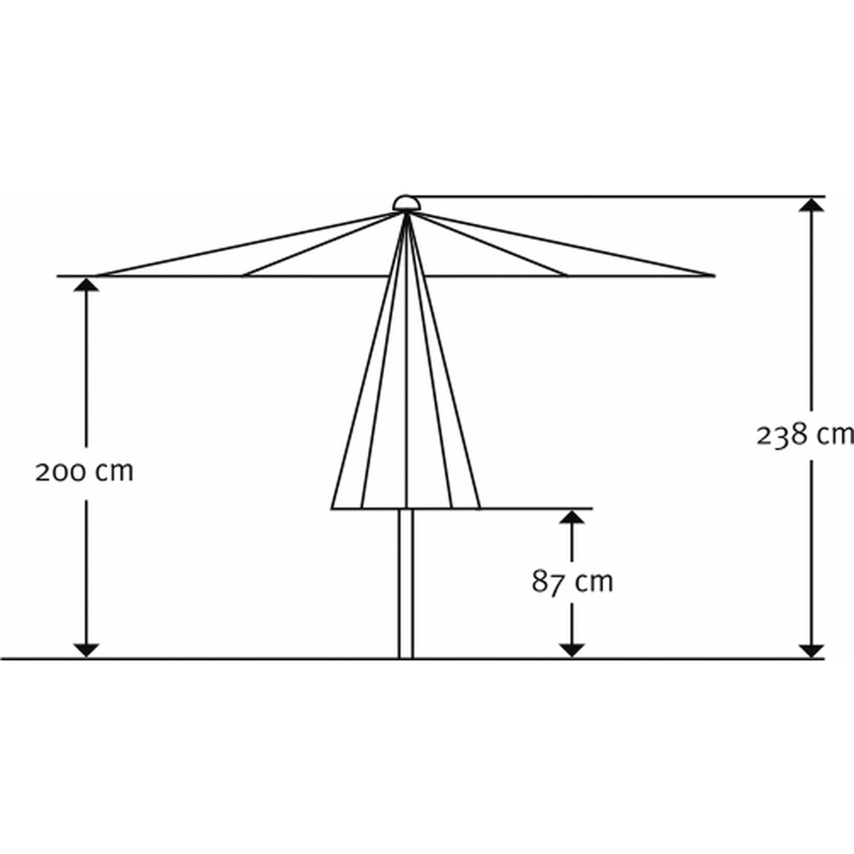 Schneider Schirme Sonnenschirm Bergamo 300 cm natur Bild 5