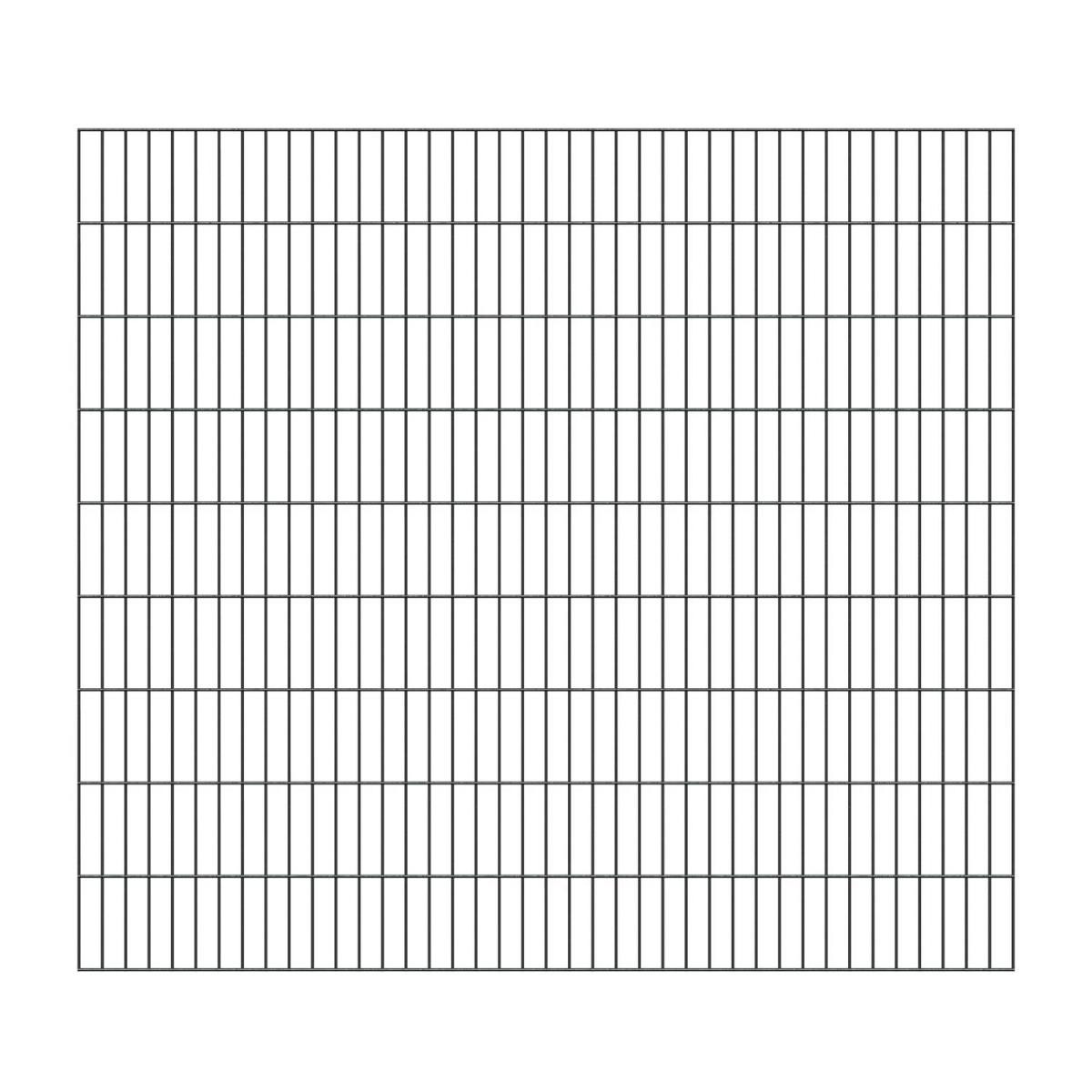 GAH Alberts Doppelstabmatte 6/5/6 verzinkt anthrazit 200 x 180 cm GAH Alberts Doppelstabmatte 6/5/6 verzinkt anthrazit 200 x 180 cm