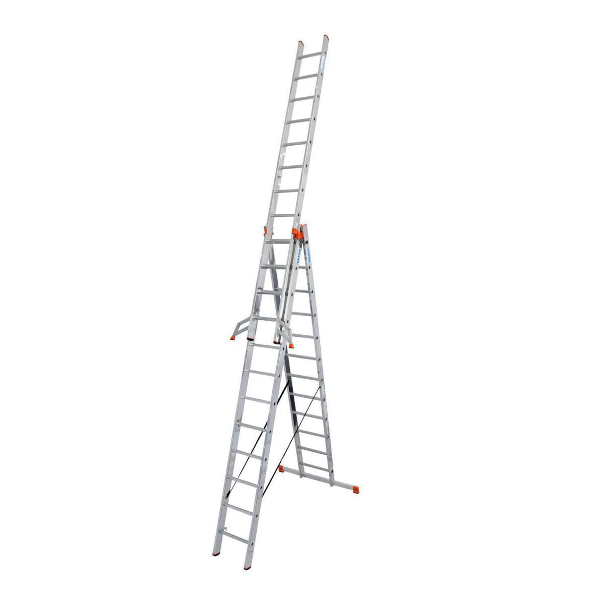 Krause Vielzweckleiter Tribilo 3 x 12 Sprossen Bild 1