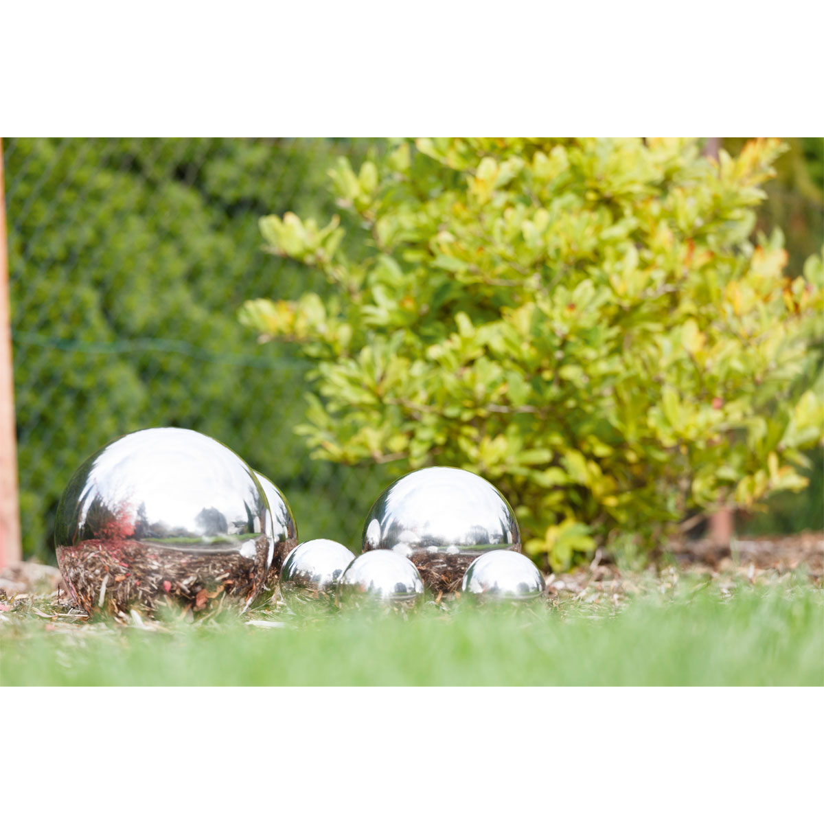 Haveson Edelstahlkugel Durchmesser 13,5 cm silber Bild 6