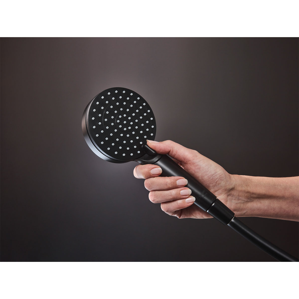 Hansgrohe Duschsystem Vernis Shape mit Thermostat mattschwarz Bild 5