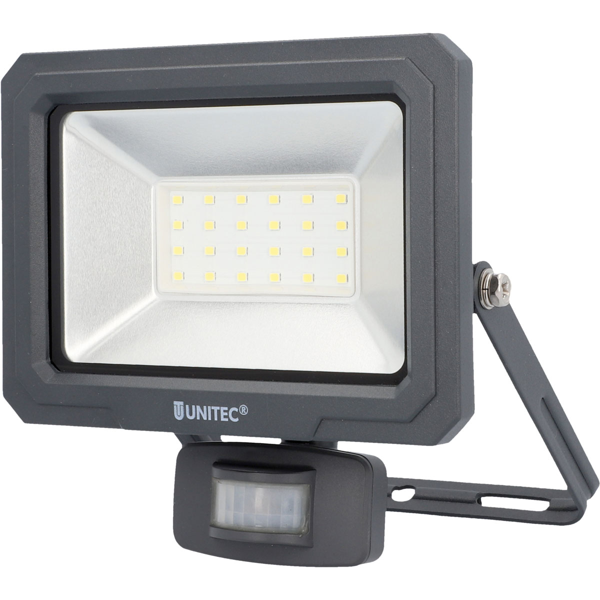 Unitec LED Wandstrahler mit Bewegungsmelder 30W 2400lm anthrazit