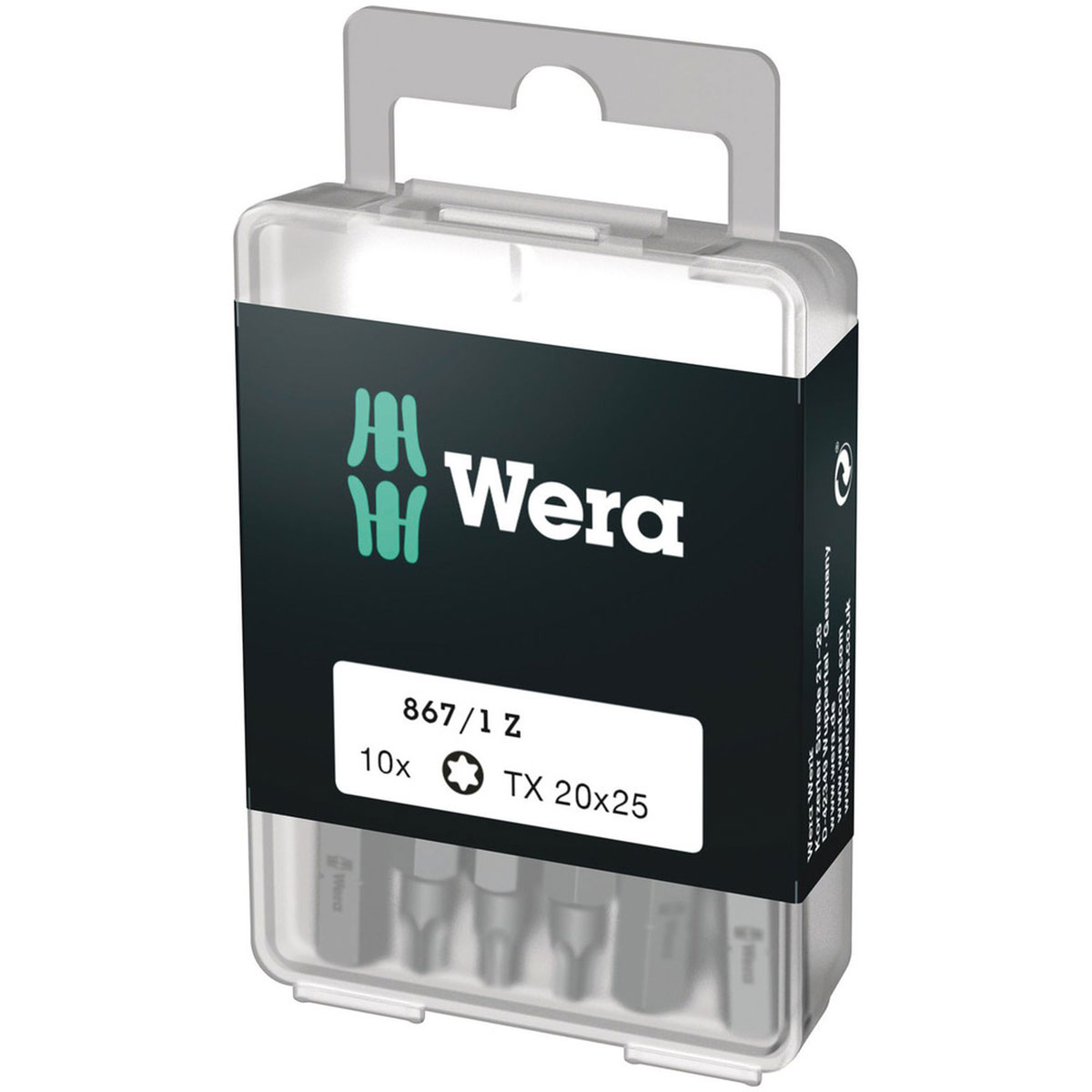 Wera Bit-Set DIY Torx 20 x 25 10-teilig Wera Bit-Set DIY Torx 20 x 25 10-teilig