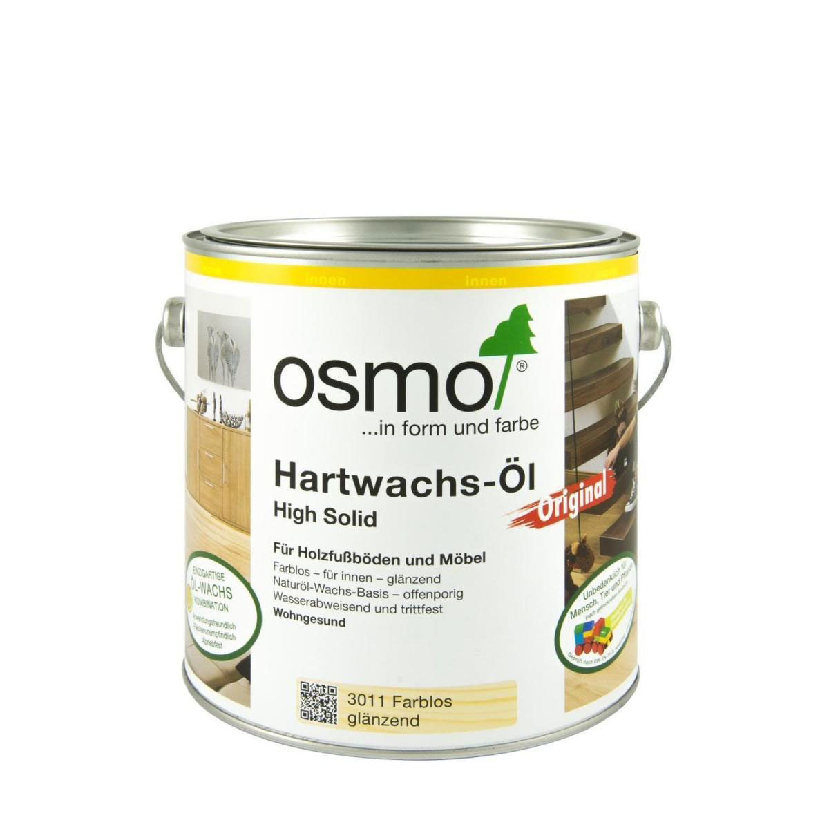 Osmo Hartwachs-Öl farblos Glänzend 2,5 L
