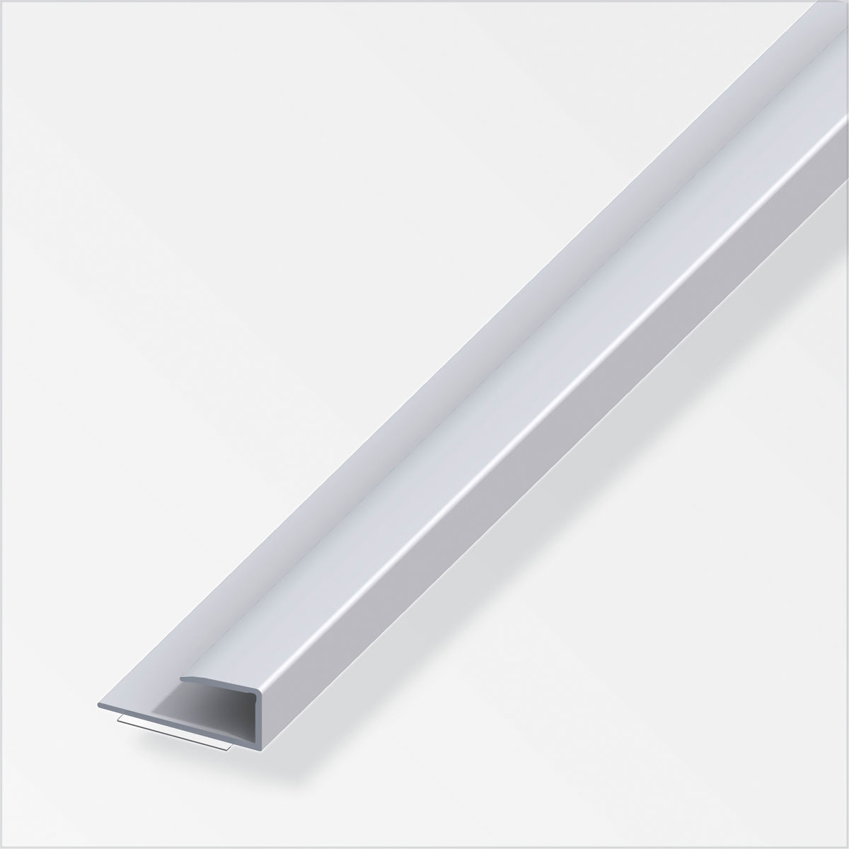 Alfer Einfass-Profil 14 mm 1m selbstklebend silber Bild 1