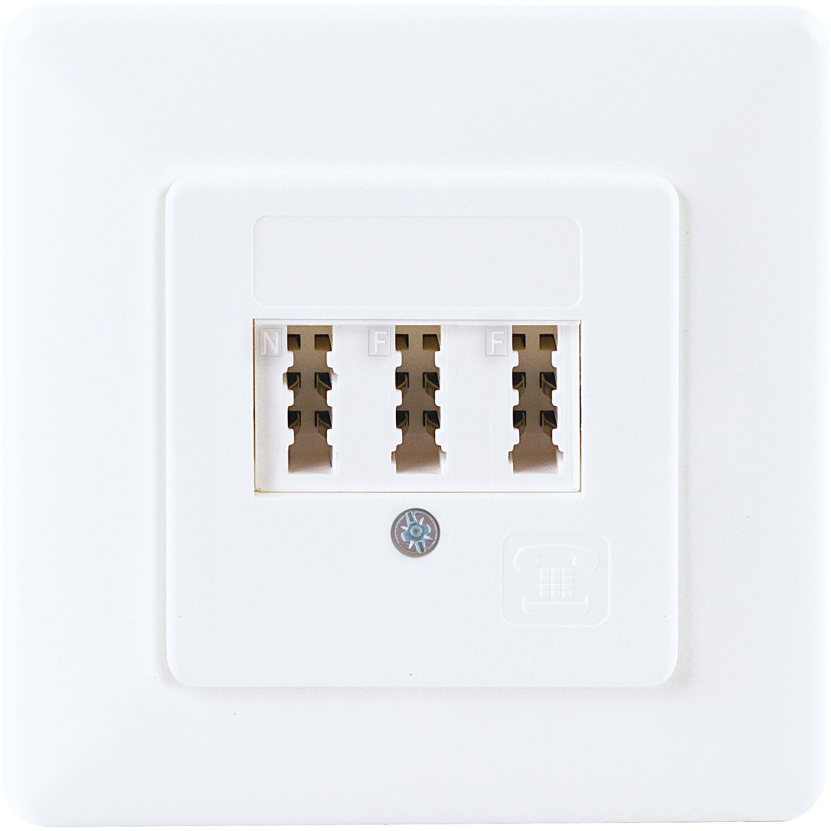 Schwaiger Telefonanschlussdose Universal 3-fach Unterputz