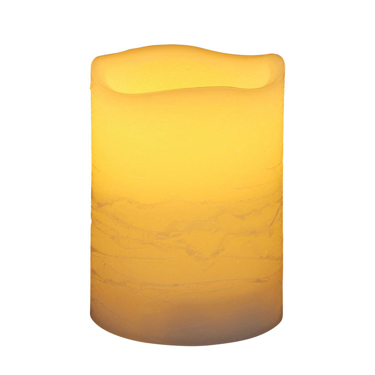 Ambientis LED-Kerze mit Timer 7,5 x 10 cm elfenbein