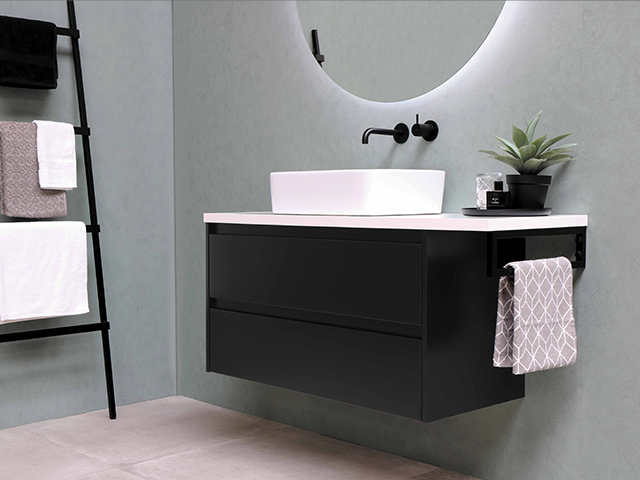 Schwarzes Design_Waschbecken Schwarzes Design_Waschbecken