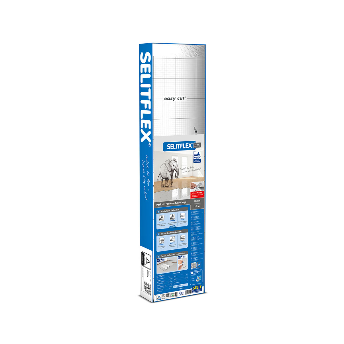 Selit SELITFLEX 3 mm AquaStop Parkett-/ Laminatunterlage 10 m²