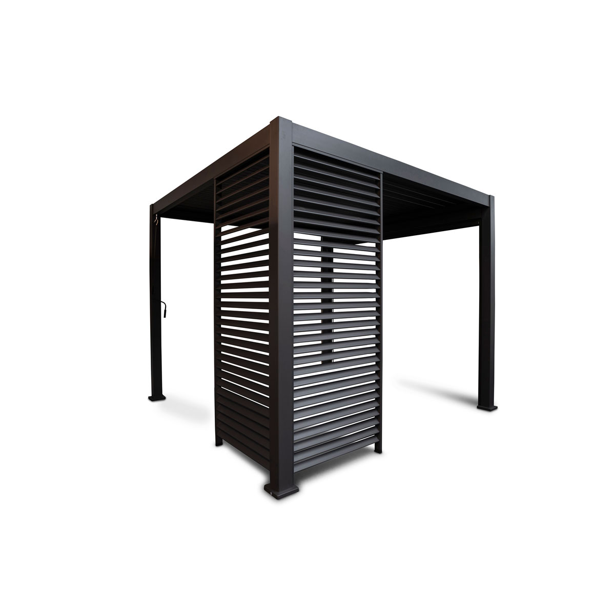 Lamellenwand 300-Serie anthrazit 0,9 x 2,4 m