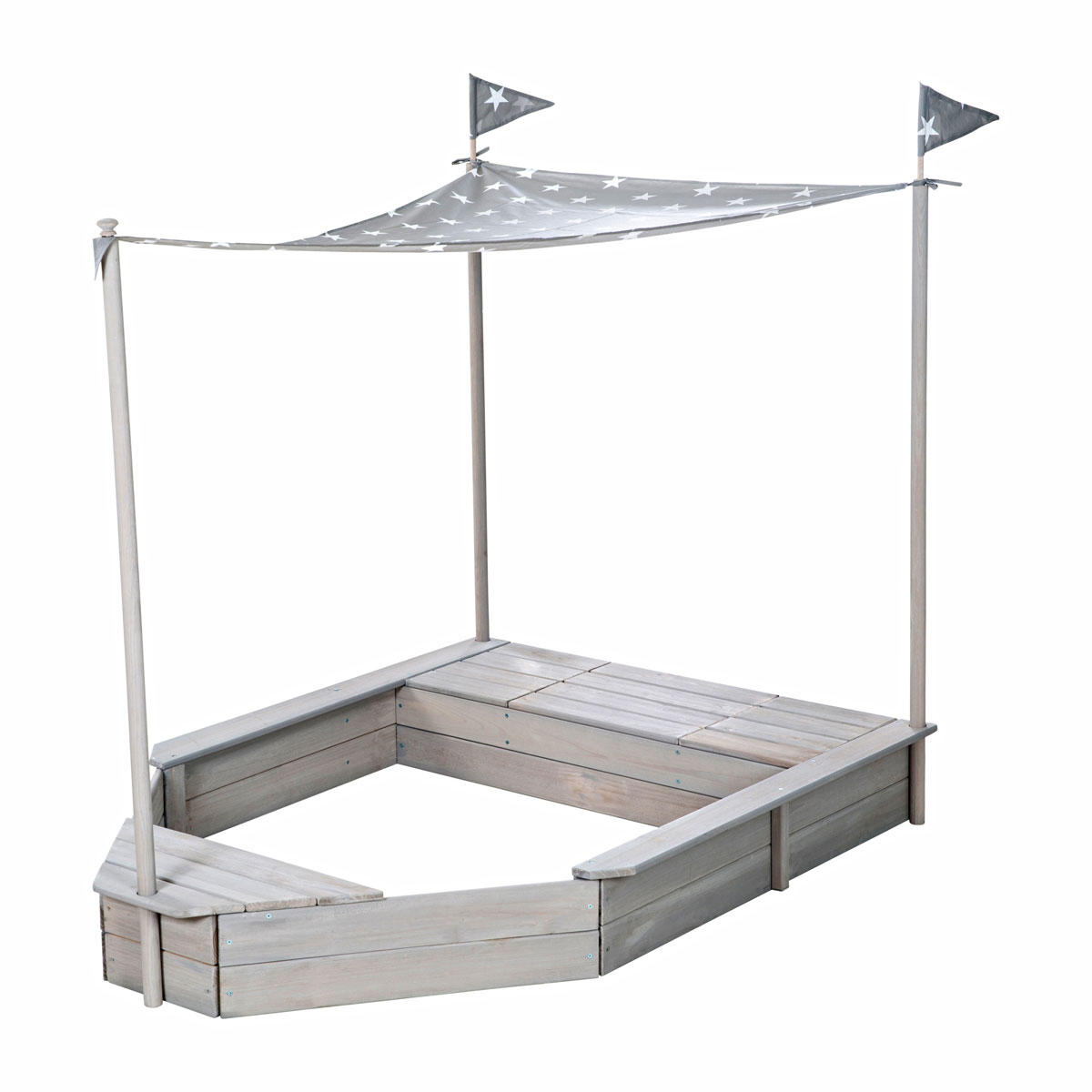Sandkasten Boot 65 x 109 x 154 cm