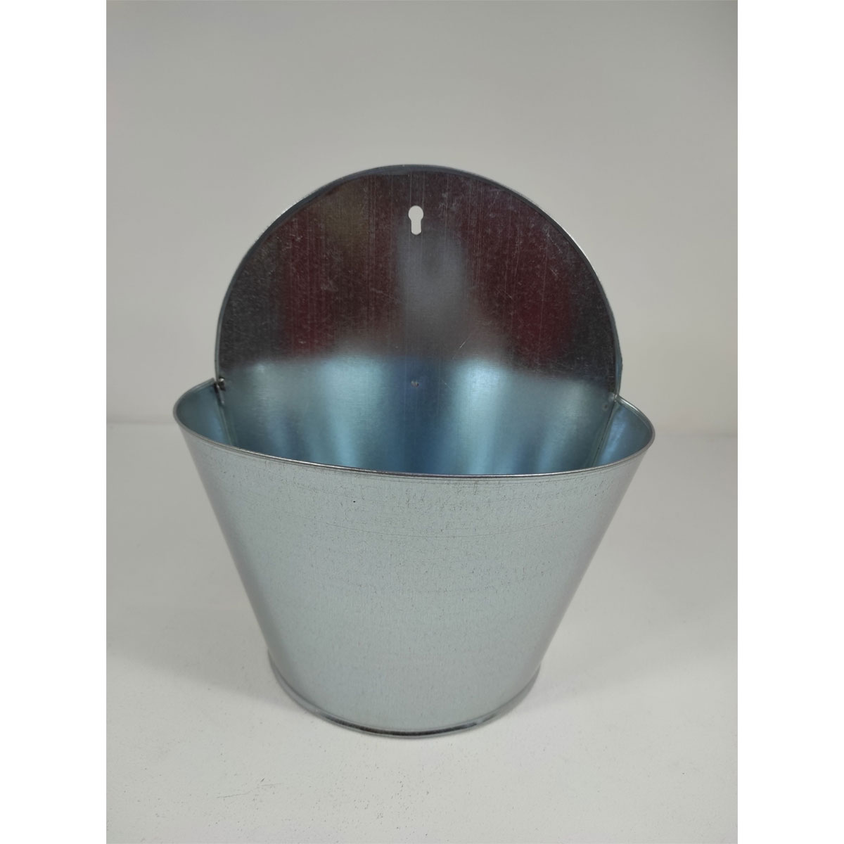Eimer-Wandampel halbrund 26 cm verzinkt
