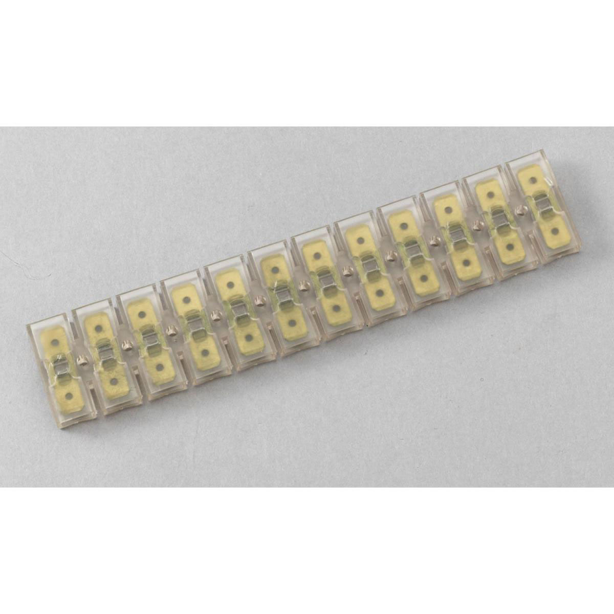 Elastik-Flachsteckleiste 6,3 x 0,8 mm 12-polig transparent