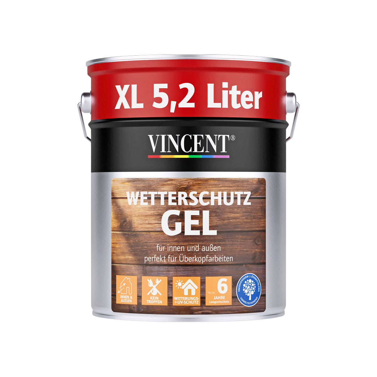 Vincent Wetterschutz Gel Natur 5,2 L Bild 1