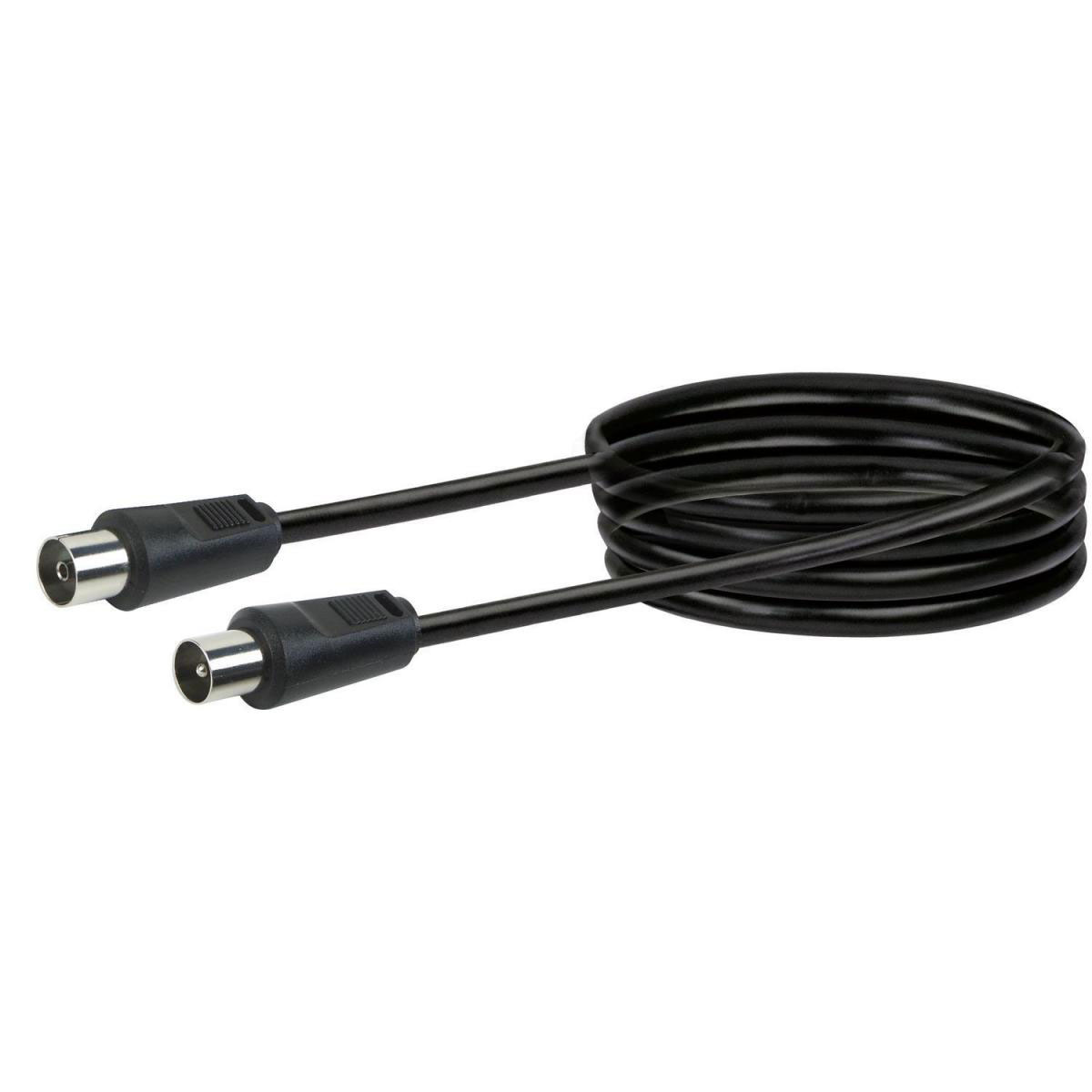 Schwaiger Antennen Anschlusskabel schwarz 3 m